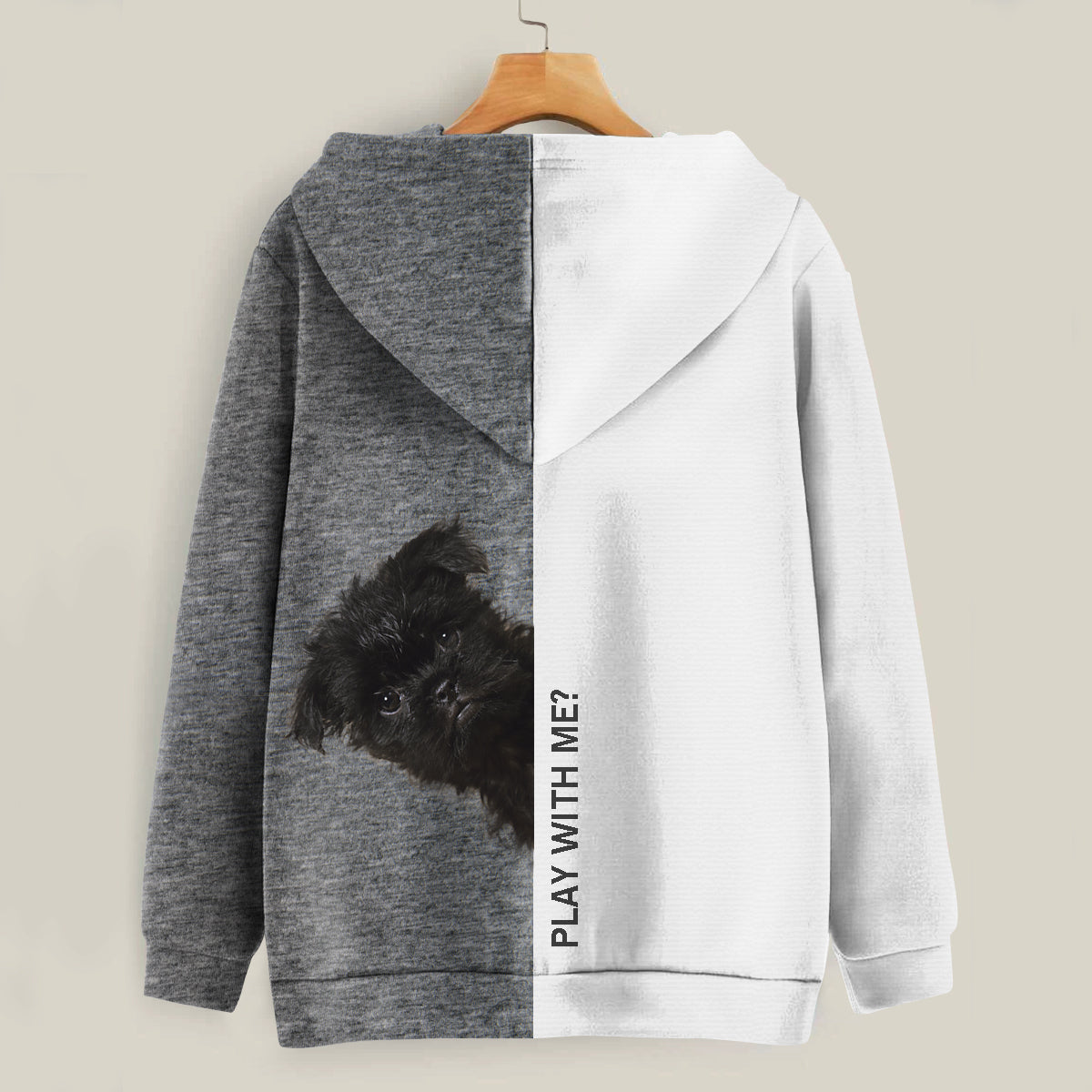 Lustige glückliche Zeit - Affenpinscher Hoodie V1