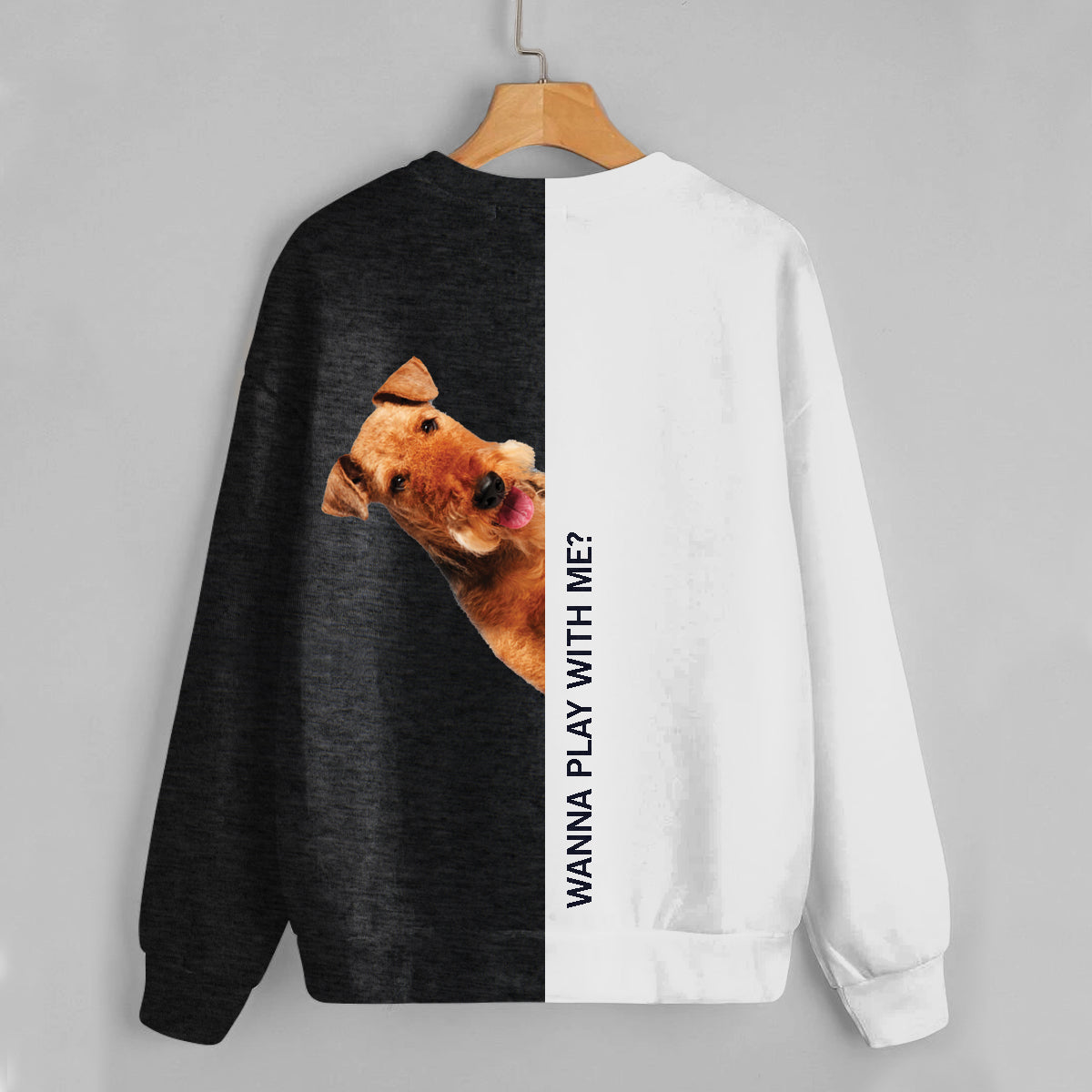 Funny Happy Time - Airedale Terrier Sweatshirt V1