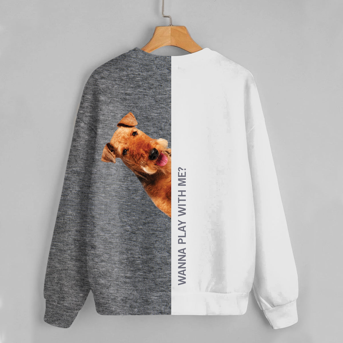 Funny Happy Time - Airedale Terrier Sweatshirt V1