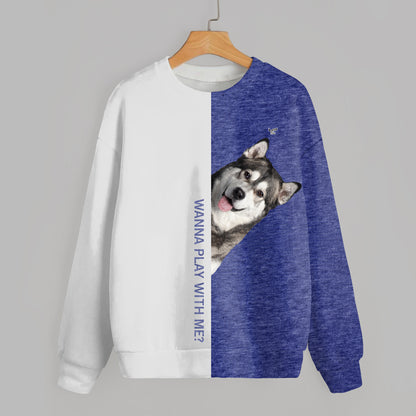 Funny Happy Time - Alaskan Malamute Sweatshirt V1