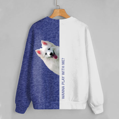 Funny Happy Time - American Eskimo Sweatshirt V1
