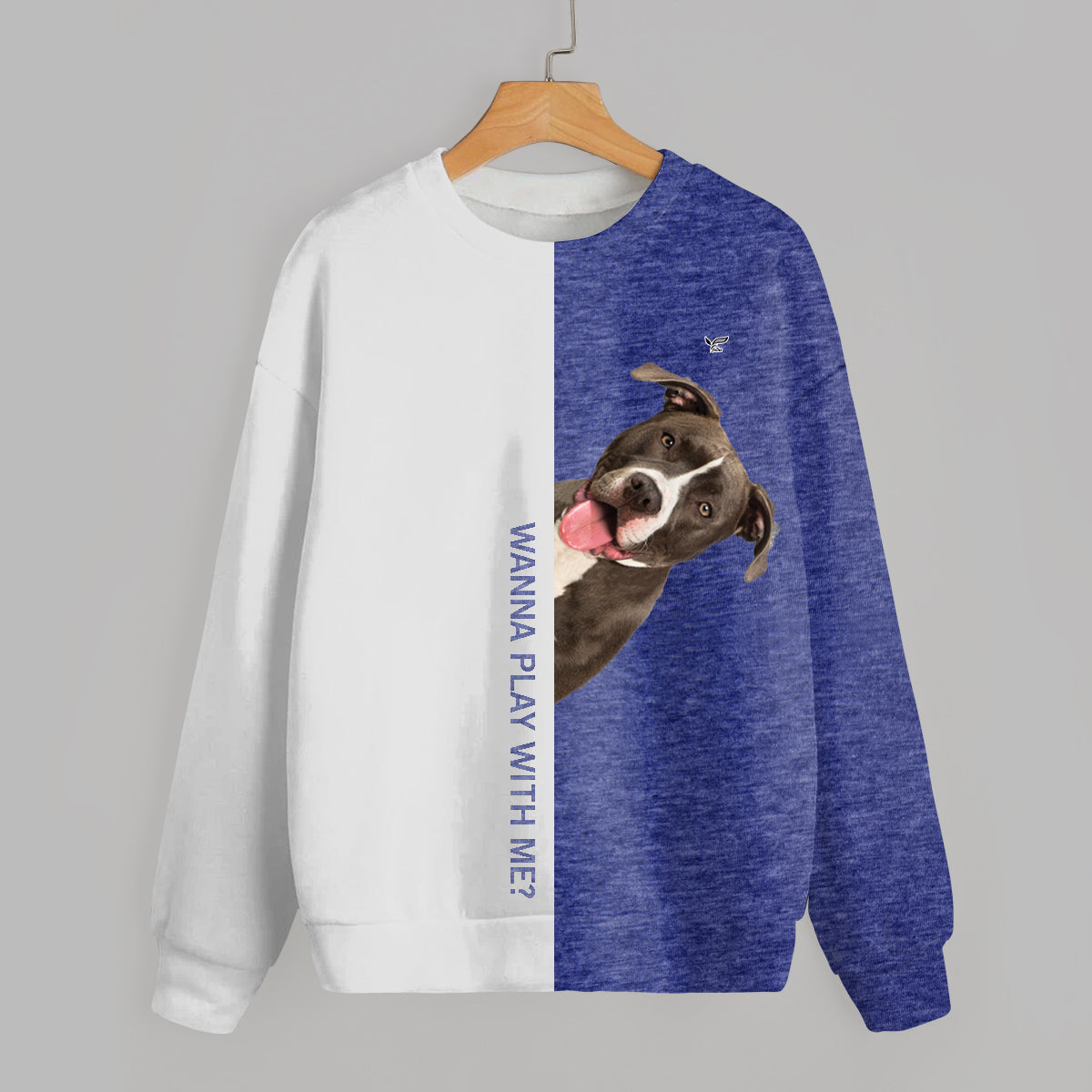 Lustige glückliche Zeit - American Pit Bull Terrier Sweatshirt V1