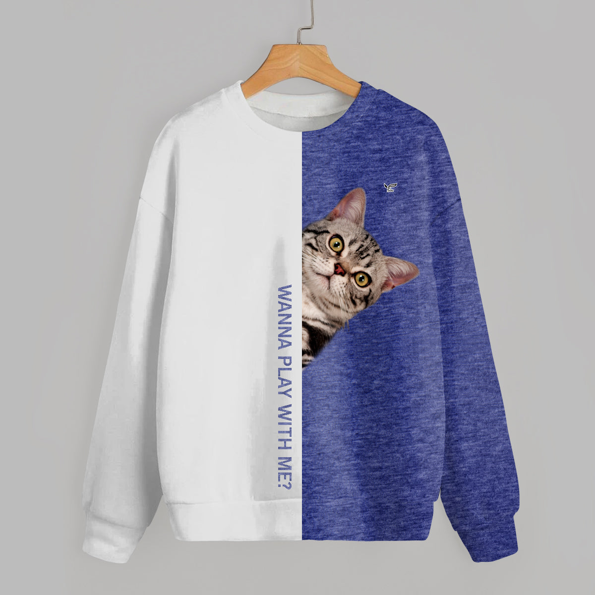 Funny Happy Time - Sweat-shirt chat American Shorthair V1