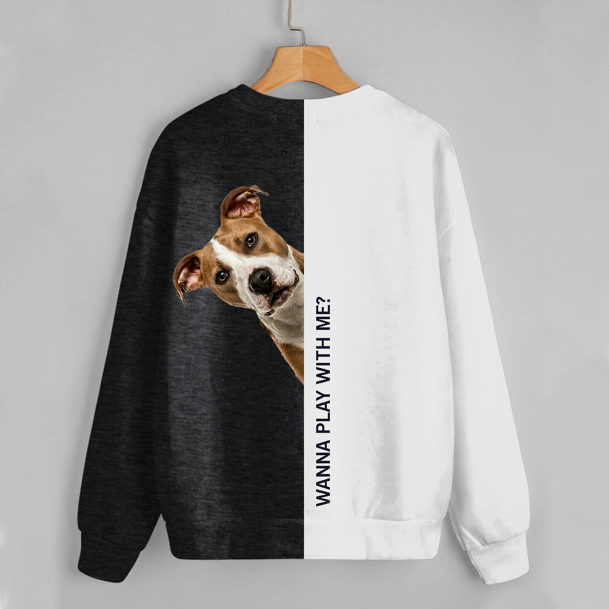 Lustige glückliche Zeit - American Staffordshire Terrier Sweatshirt V1