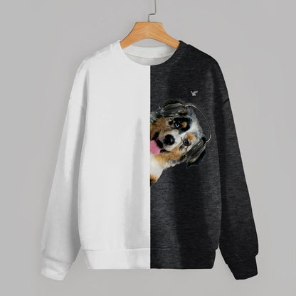 Funny Happy Time - Australian Shepherd Sweatshirt V3