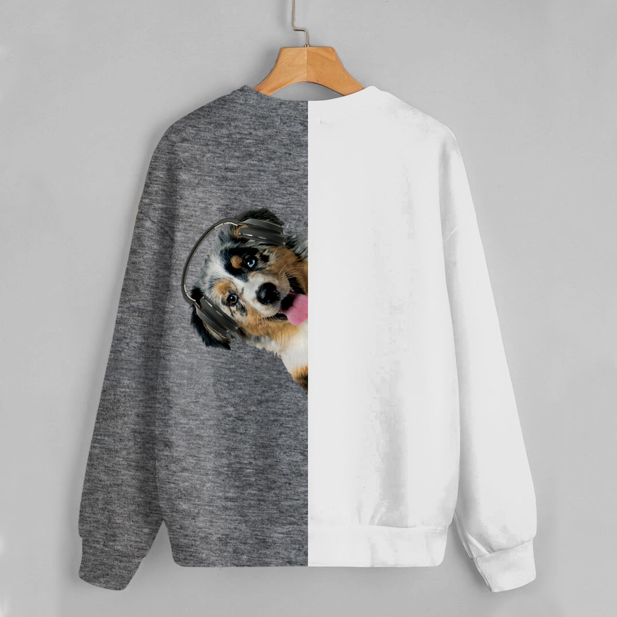 Funny Happy Time - Australian Shepherd Sweatshirt V3