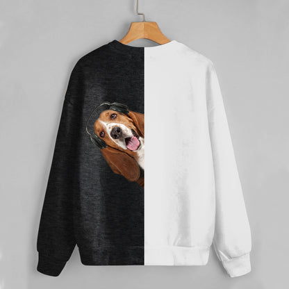 Funny Happy Time - Basset Hound Sweatshirt V2