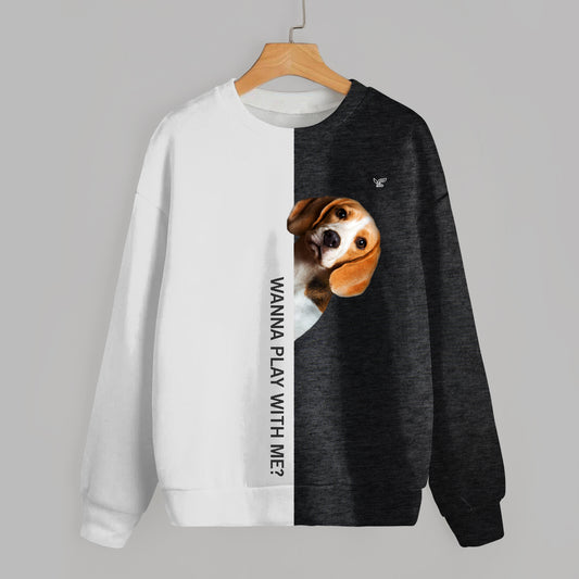 Lustige glückliche Zeit - Beagle-Sweatshirt V1