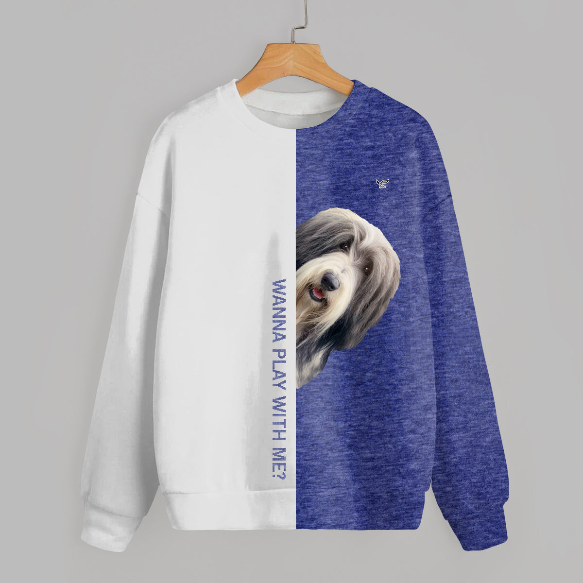 Funny Happy Time - Sweat-shirt Bearded Collie V1