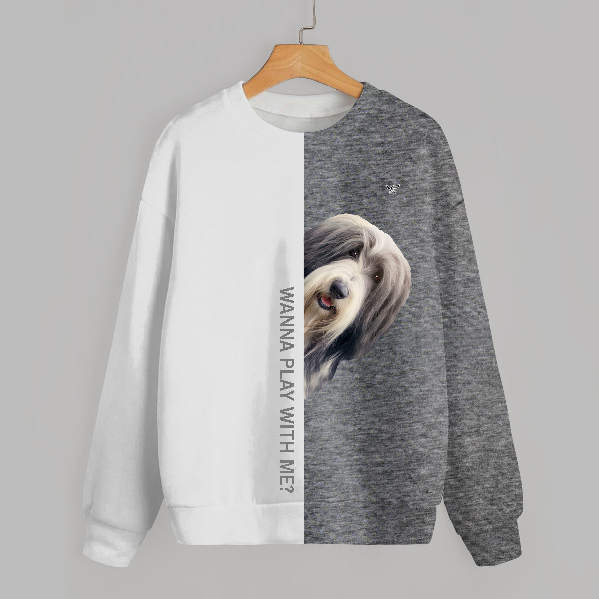 Lustige glückliche Zeit - Bearded Collie Sweatshirt V1