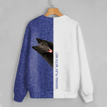 Lustige glückliche Zeit - Belgischer Schäferhund Sweatshirt V1