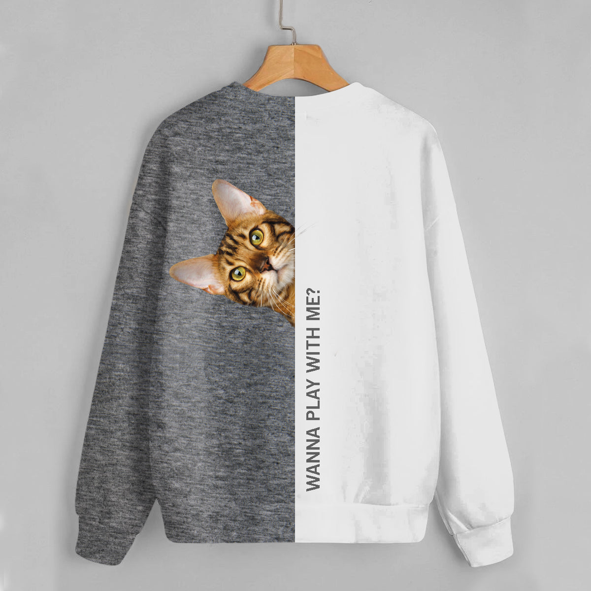 Funny Happy Time - Bengal Cat Sweatshirt V1