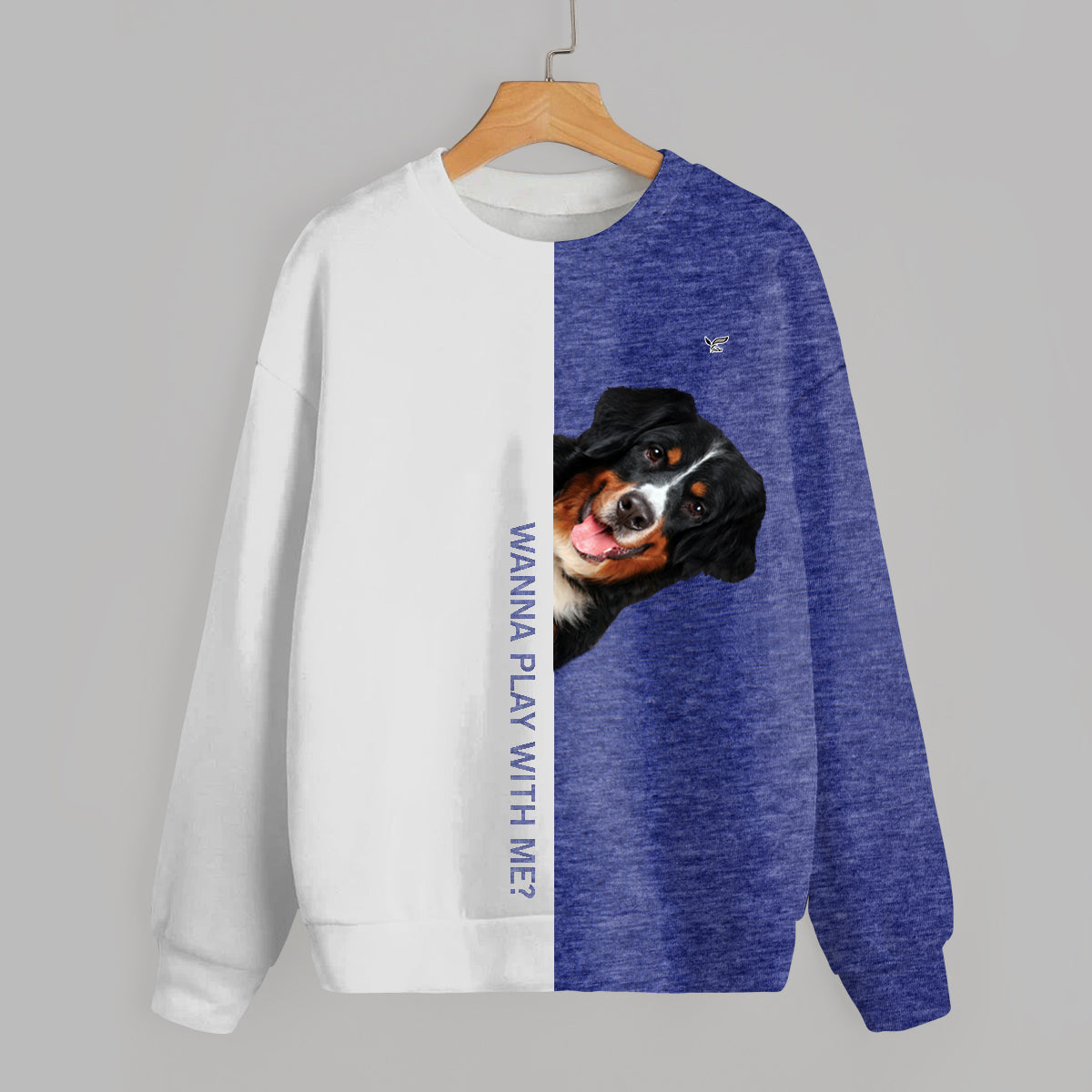 Funny Happy Time - Bernese Mountain Sweatshirt V2