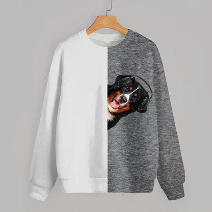 Funny Happy Time - Bernese Mountain Sweatshirt V4