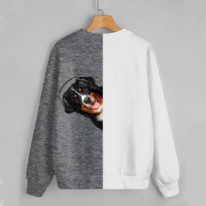 Funny Happy Time - Bernese Mountain Sweatshirt V4