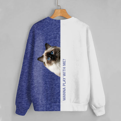 Funny Happy Time - Birman Cat Sweatshirt V1