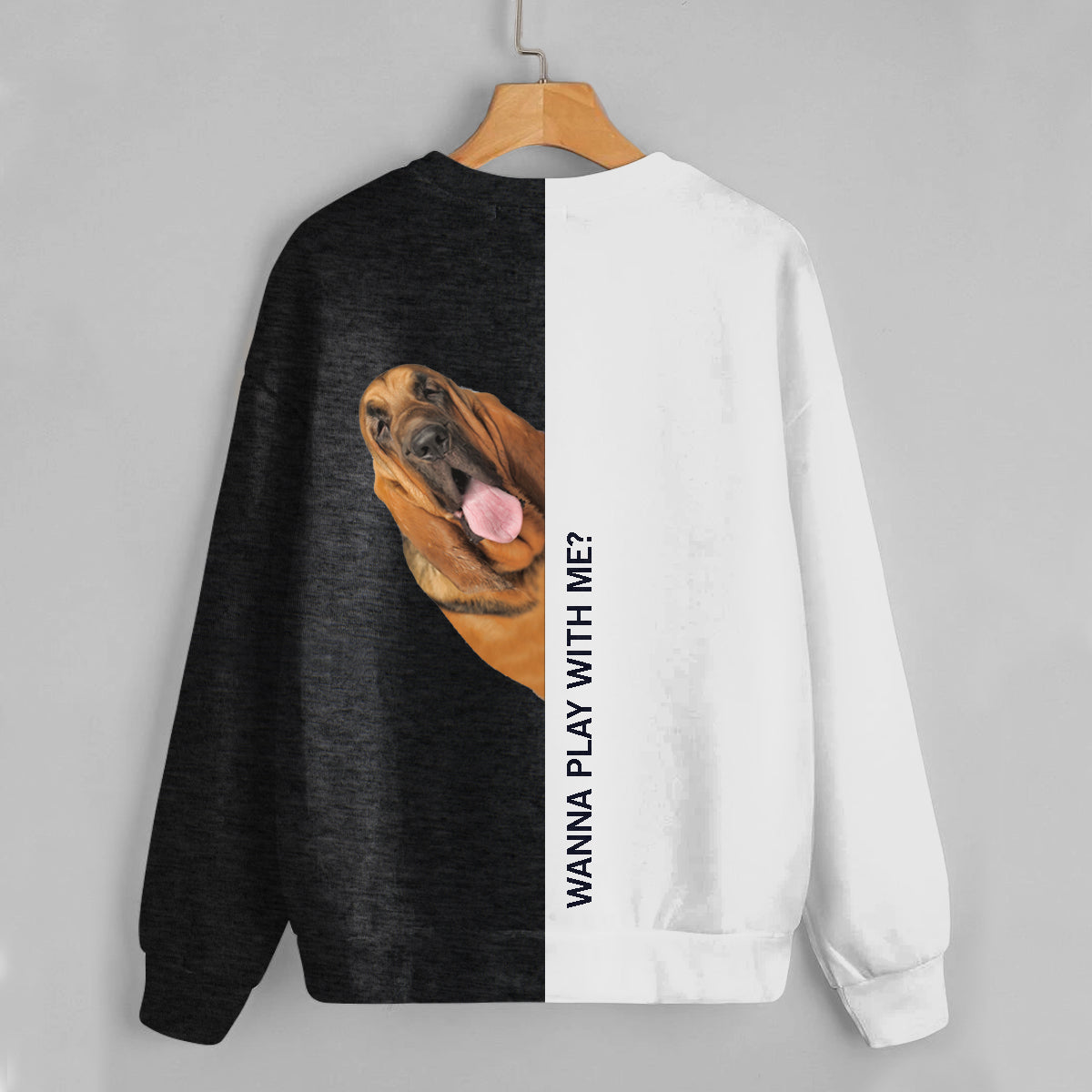 Funny Happy Time - Sweat-shirt Bloodhound V1