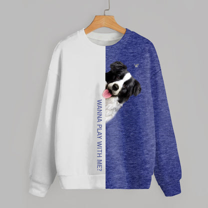 Lustige glückliche Zeit - Border Collie Sweatshirt V1