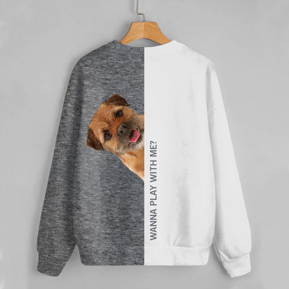 Funny Happy Time - Sweat-shirt Border Terrier V1