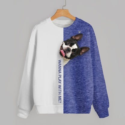 Lustige glückliche Zeit - Boston Terrier Sweatshirt V1
