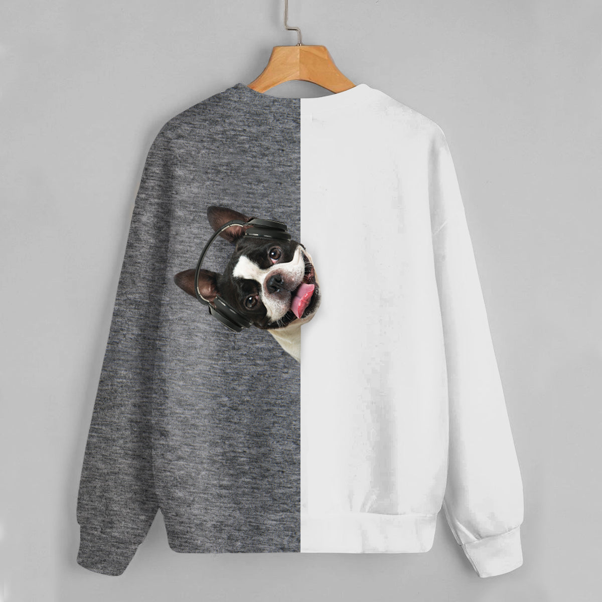 Lustige glückliche Zeit - Boston Terrier Sweatshirt V2