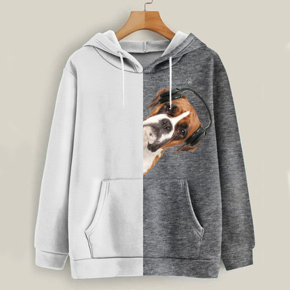 Funny Happy Time - Boxer Hoodie V2