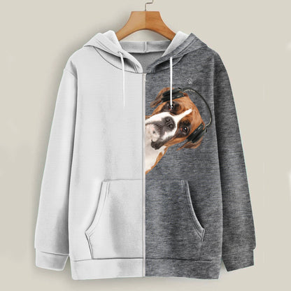 Funny Happy Time - Boxer Hoodie V2