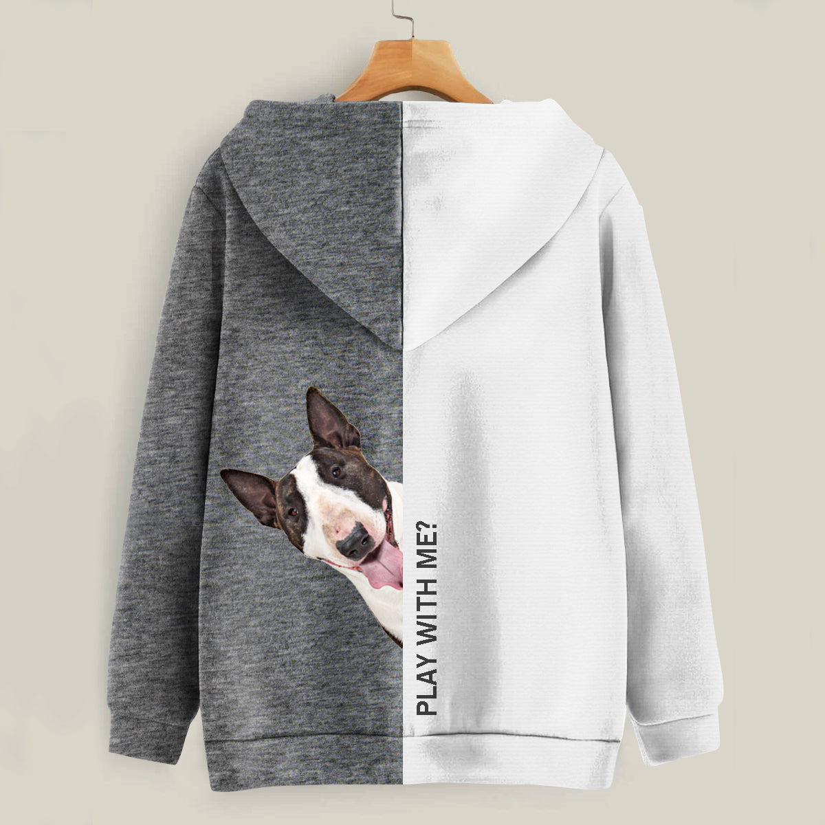 Funny Happy Time - Sweat à capuche Bull Terrier V3