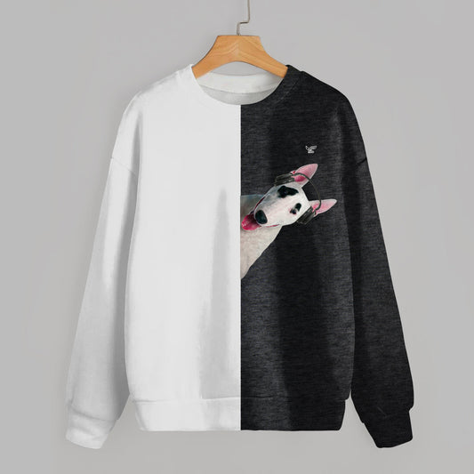 Lustige glückliche Zeit - Bullterrier-Sweatshirt V4