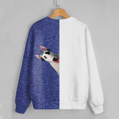 Lustige glückliche Zeit - Bullterrier-Sweatshirt V4