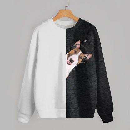 Lustige glückliche Zeit - Bullterrier-Sweatshirt V5