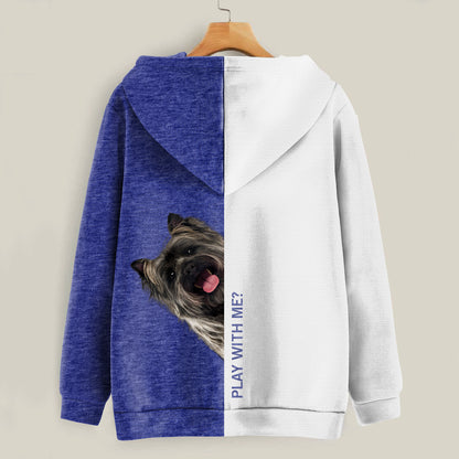 Funny Happy Time - Cairn Terrier Hoodie V2