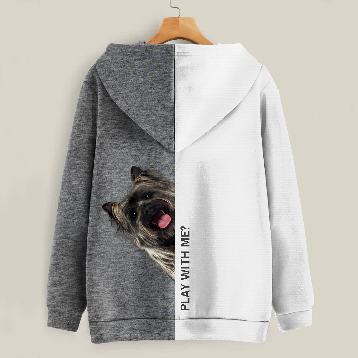 Funny Happy Time - Cairn Terrier Hoodie V2