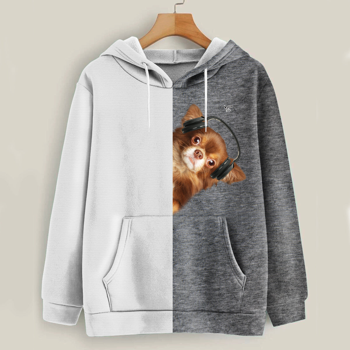 Lustige glückliche Zeit - Chihuahua Hoodie V4