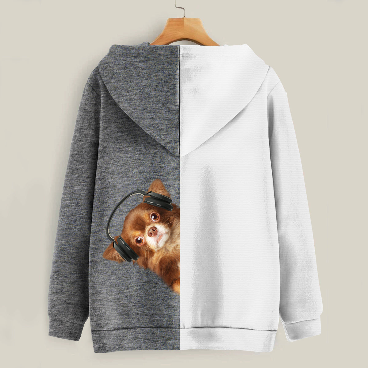 Funny Happy Time - Chihuahua Hoodie V4