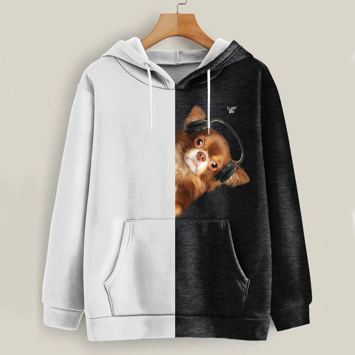 Lustige glückliche Zeit - Chihuahua Hoodie V4