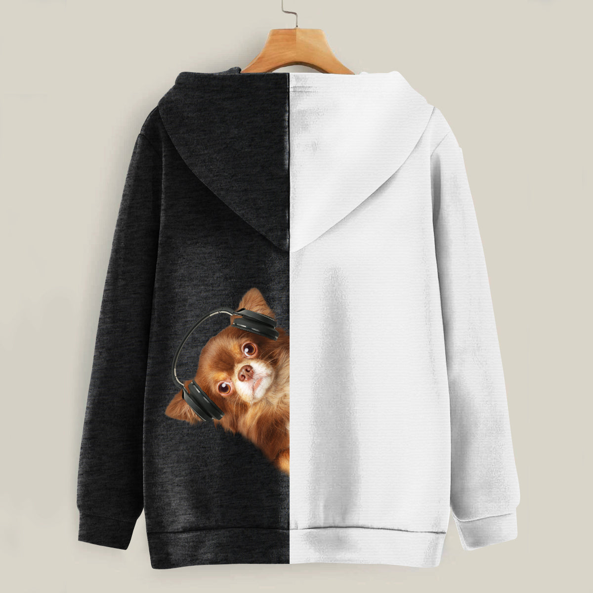 Funny Happy Time - Chihuahua Hoodie V4