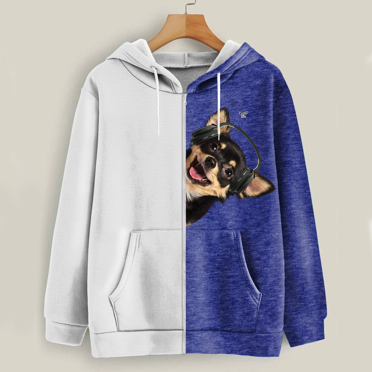 Funny Happy Time - Chihuahua Hoodie V6