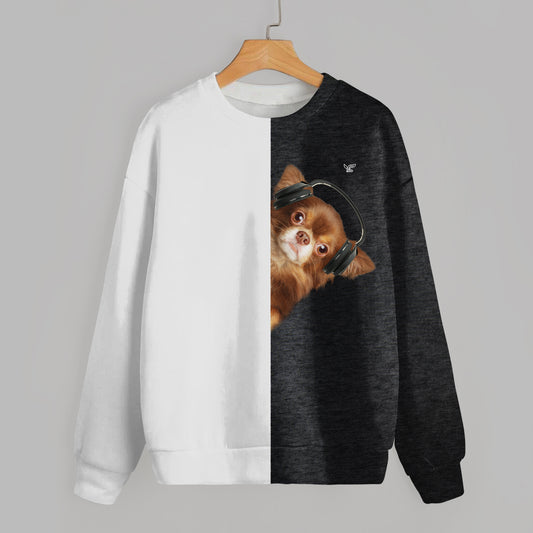 Lustige glückliche Zeit - Chihuahua-Sweatshirt V9