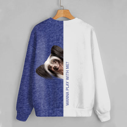 Funny Happy Time - Chinese Crested Sweatshirt V1