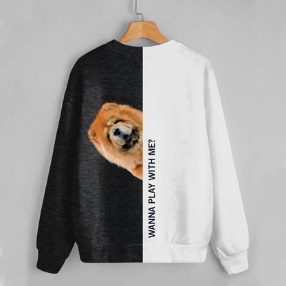 Funny Happy Time - Sweat-shirt Chow Chow V1