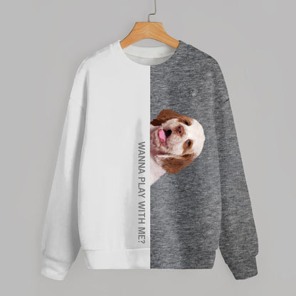 Funny Happy Time - Sweat-shirt Clumber Spaniel V1