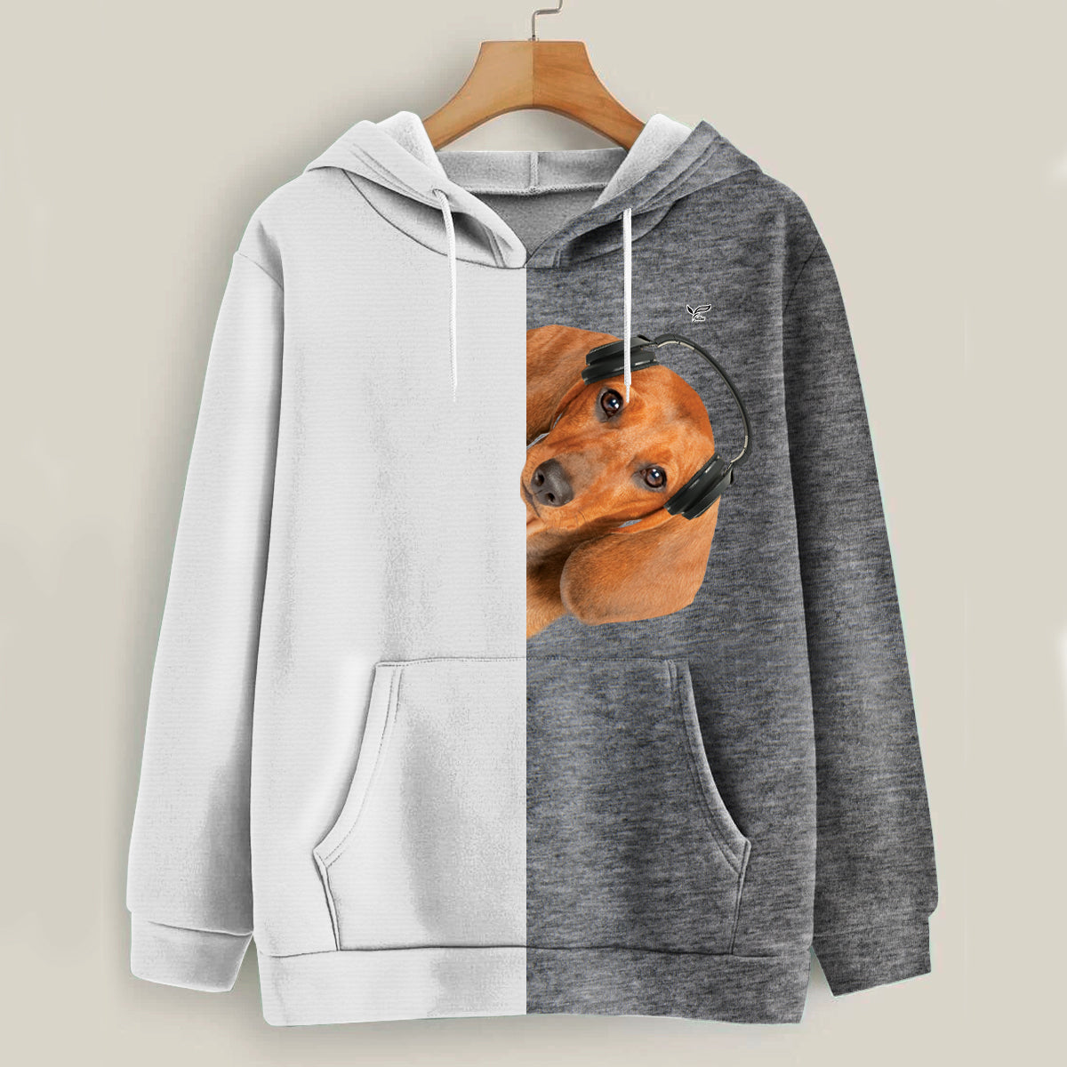 Lustige glückliche Zeit - Dackel Hoodie V4