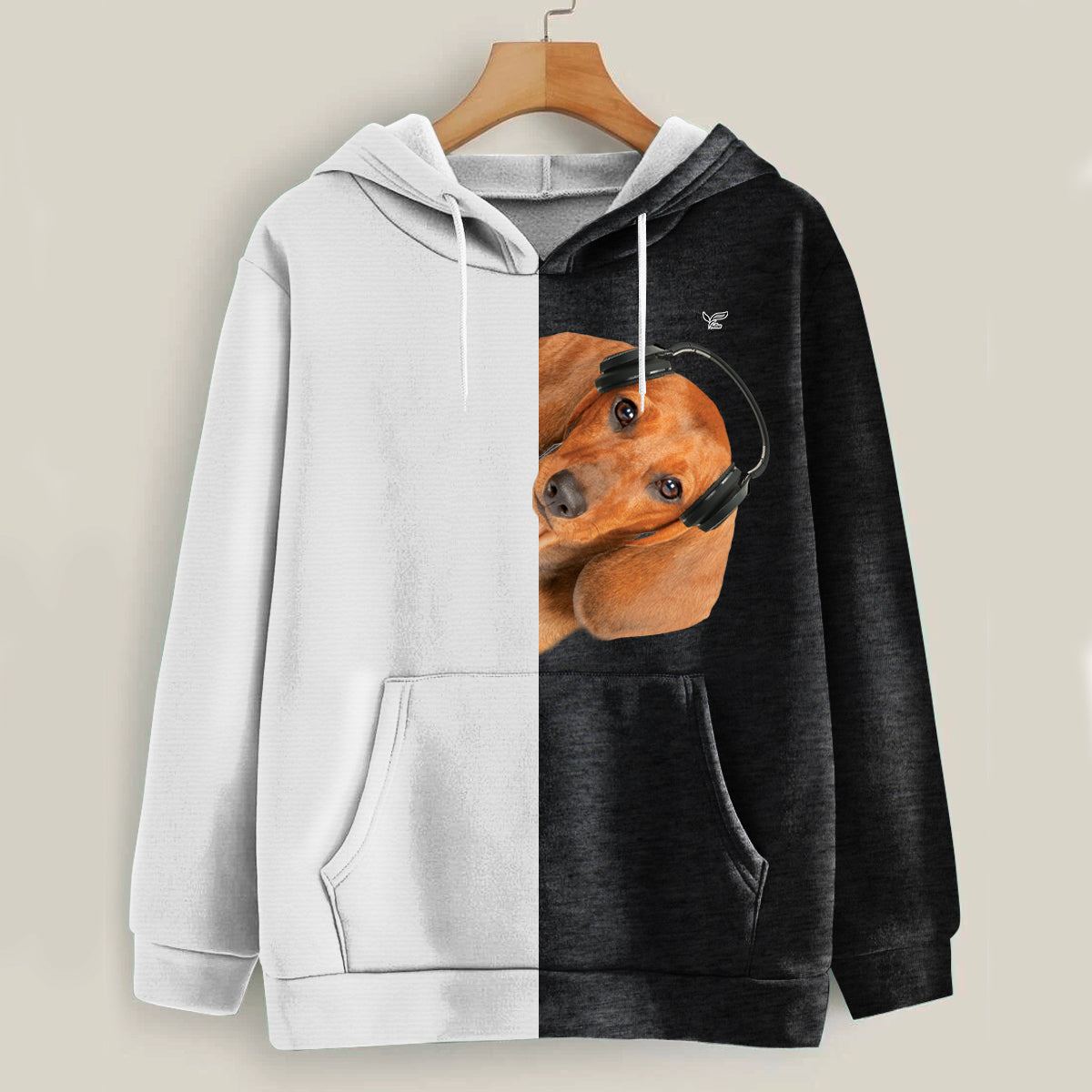 Funny Happy Time - Dachshund Hoodie V4