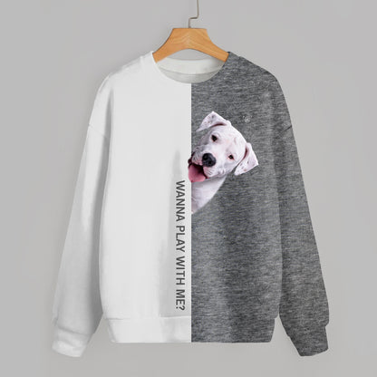 Funny Happy Time - Dogo Argentino Sweatshirt V1