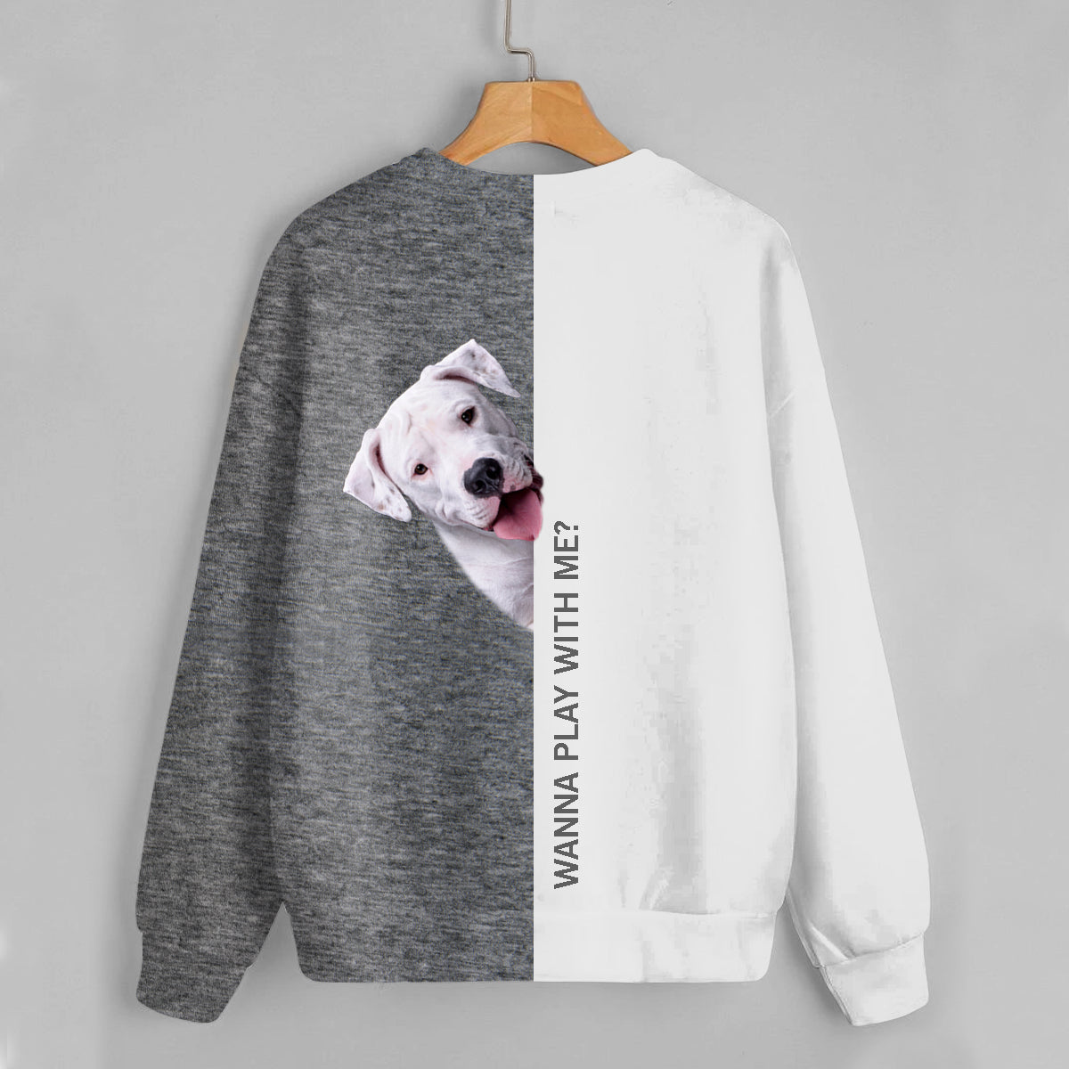 Funny Happy Time - Dogo Argentino Sweatshirt V1