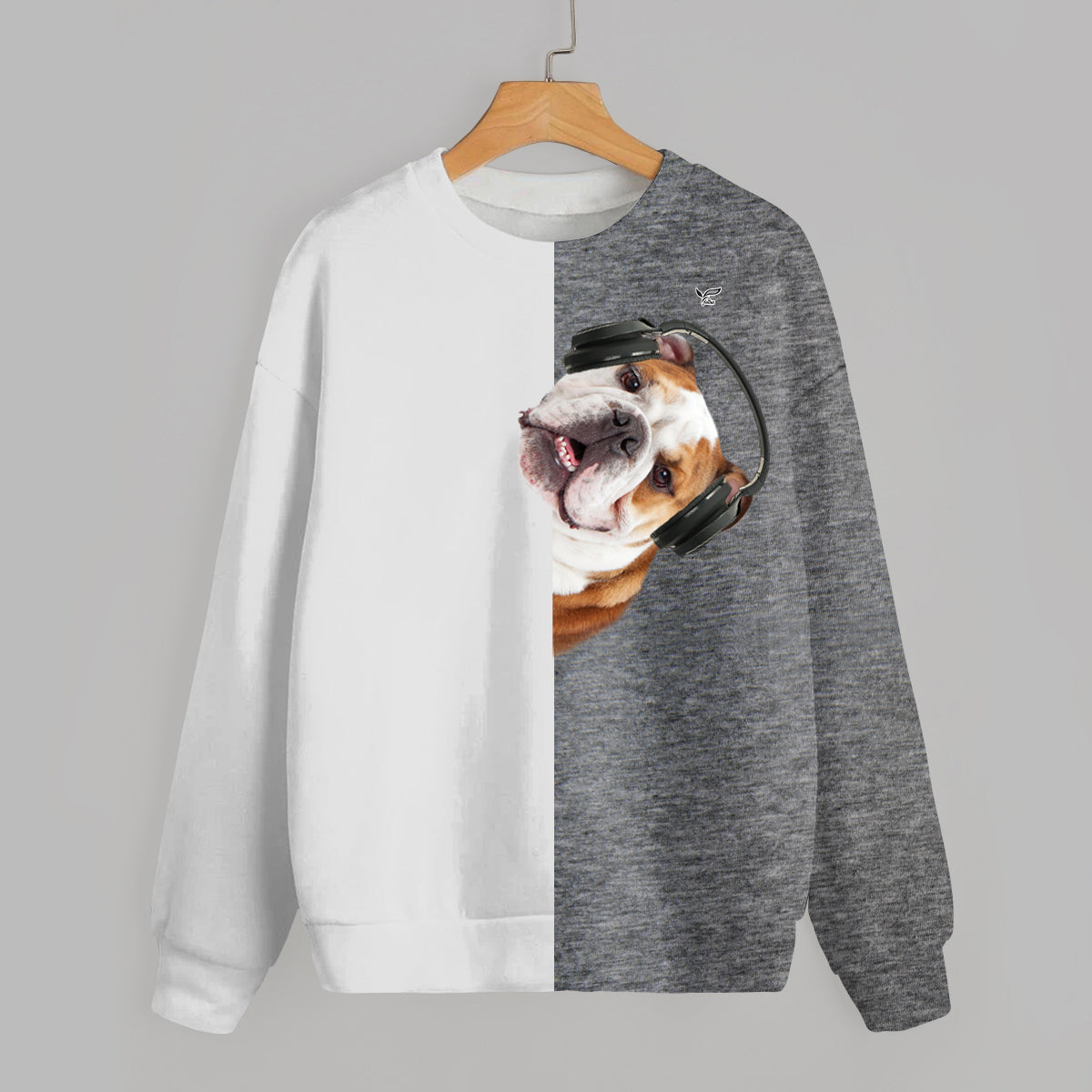 Funny Happy Time - English Bulldog Sweatshirt V2