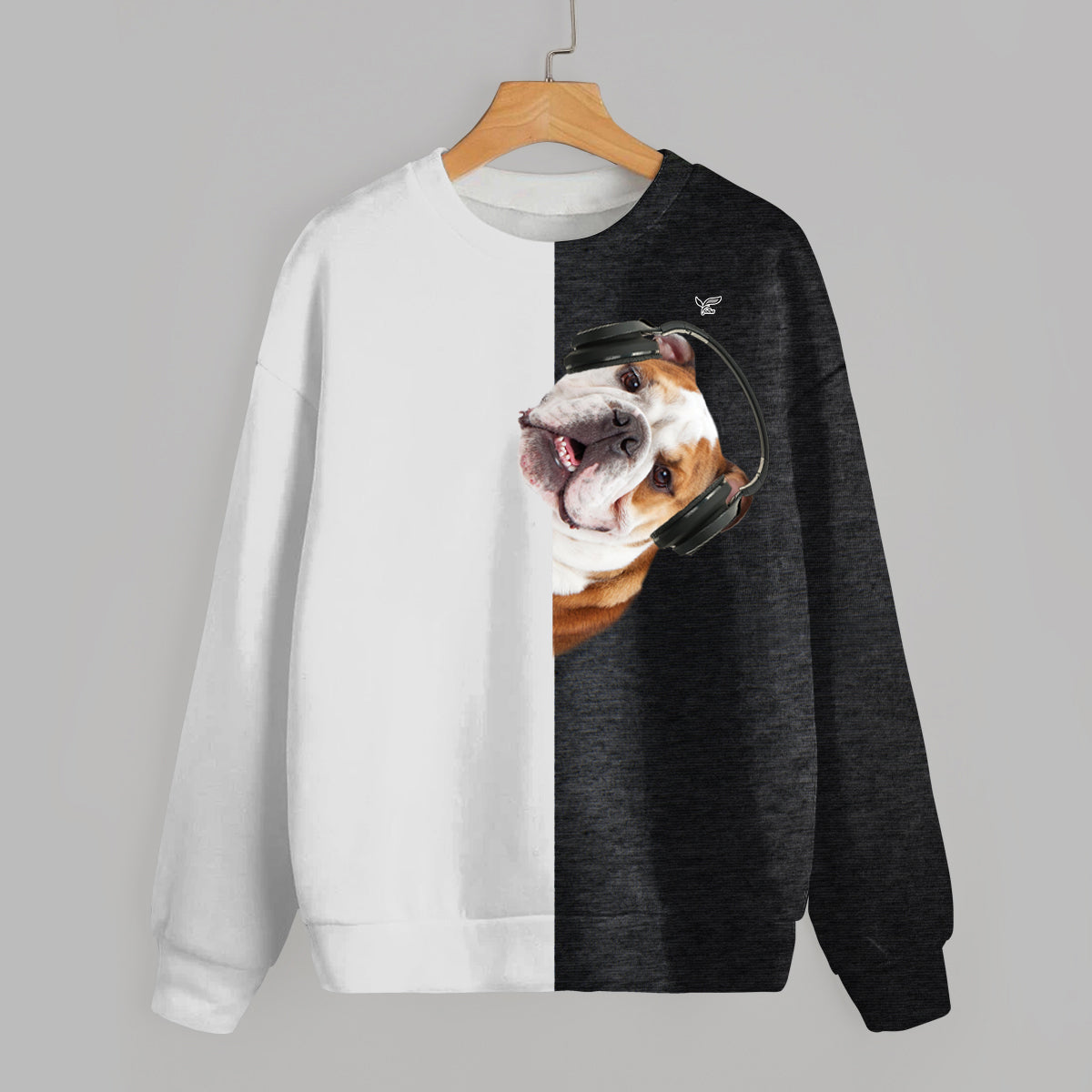 Funny Happy Time - English Bulldog Sweatshirt V2