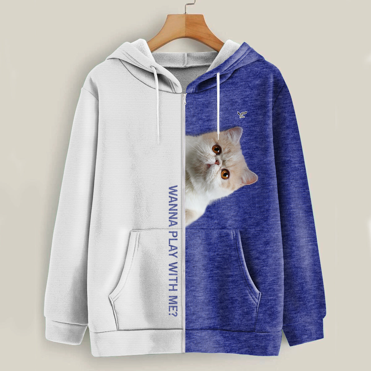 Funny Happy Time - Exotic Cat Hoodie V1