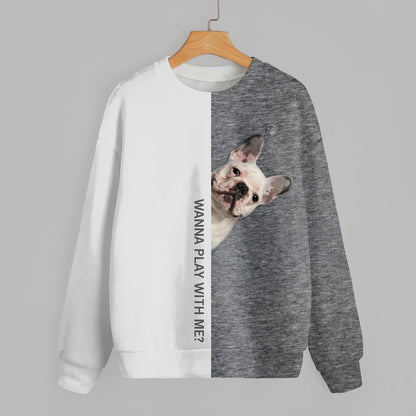 Lustige glückliche Zeit - Französische Bulldogge Sweatshirt V4